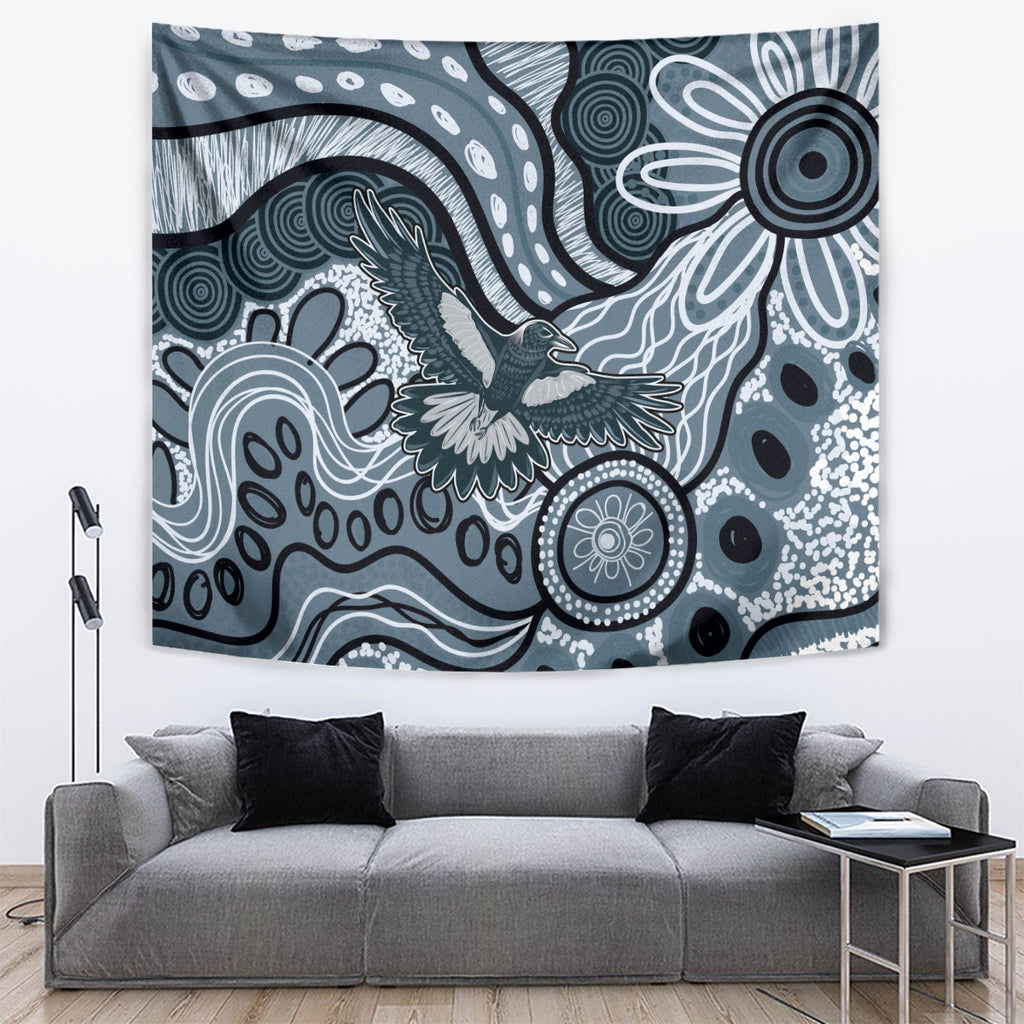 Magpies Aboriginal Art Tapestry