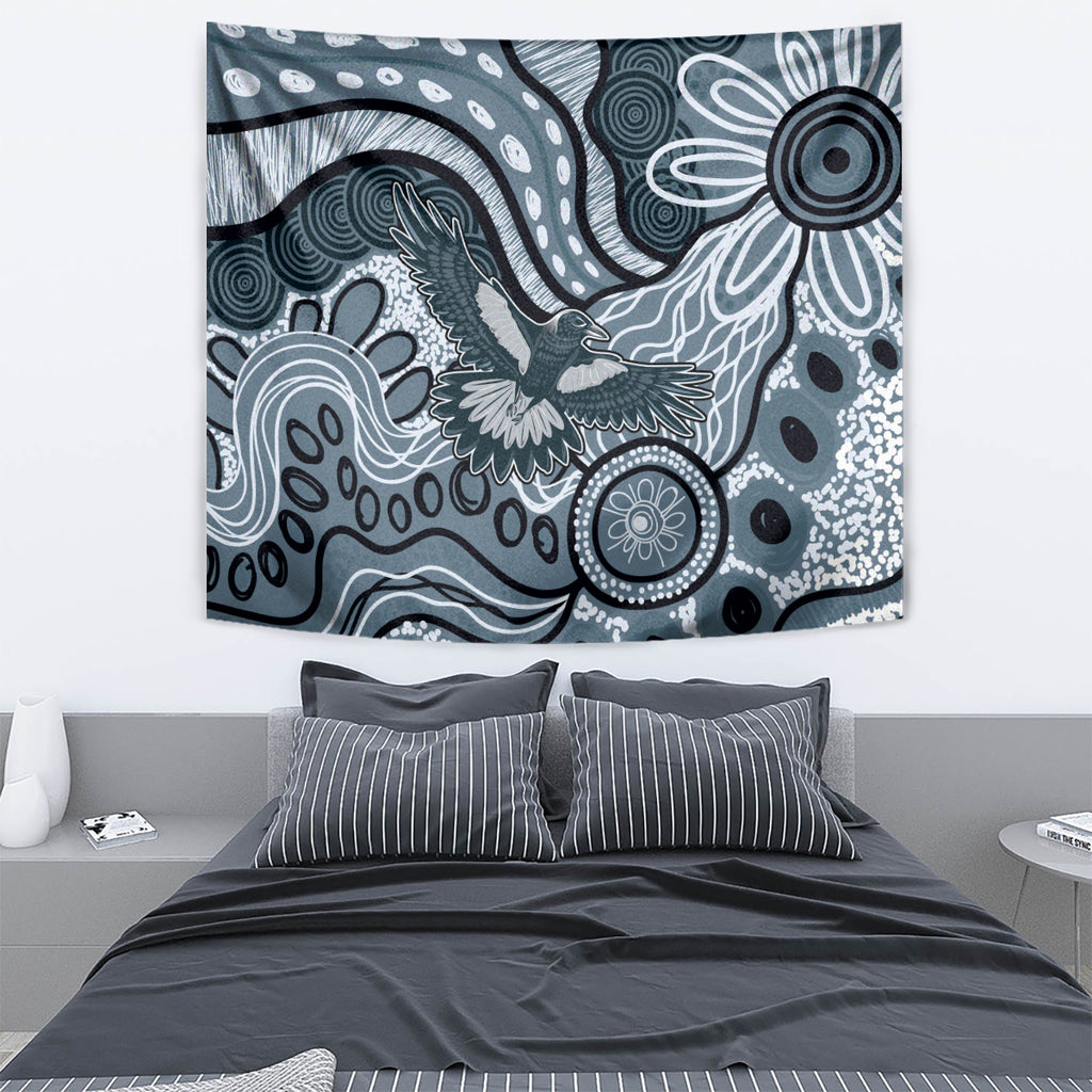 Magpies Aboriginal Art Tapestry