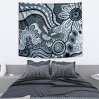 Magpies Aboriginal Art Tapestry
