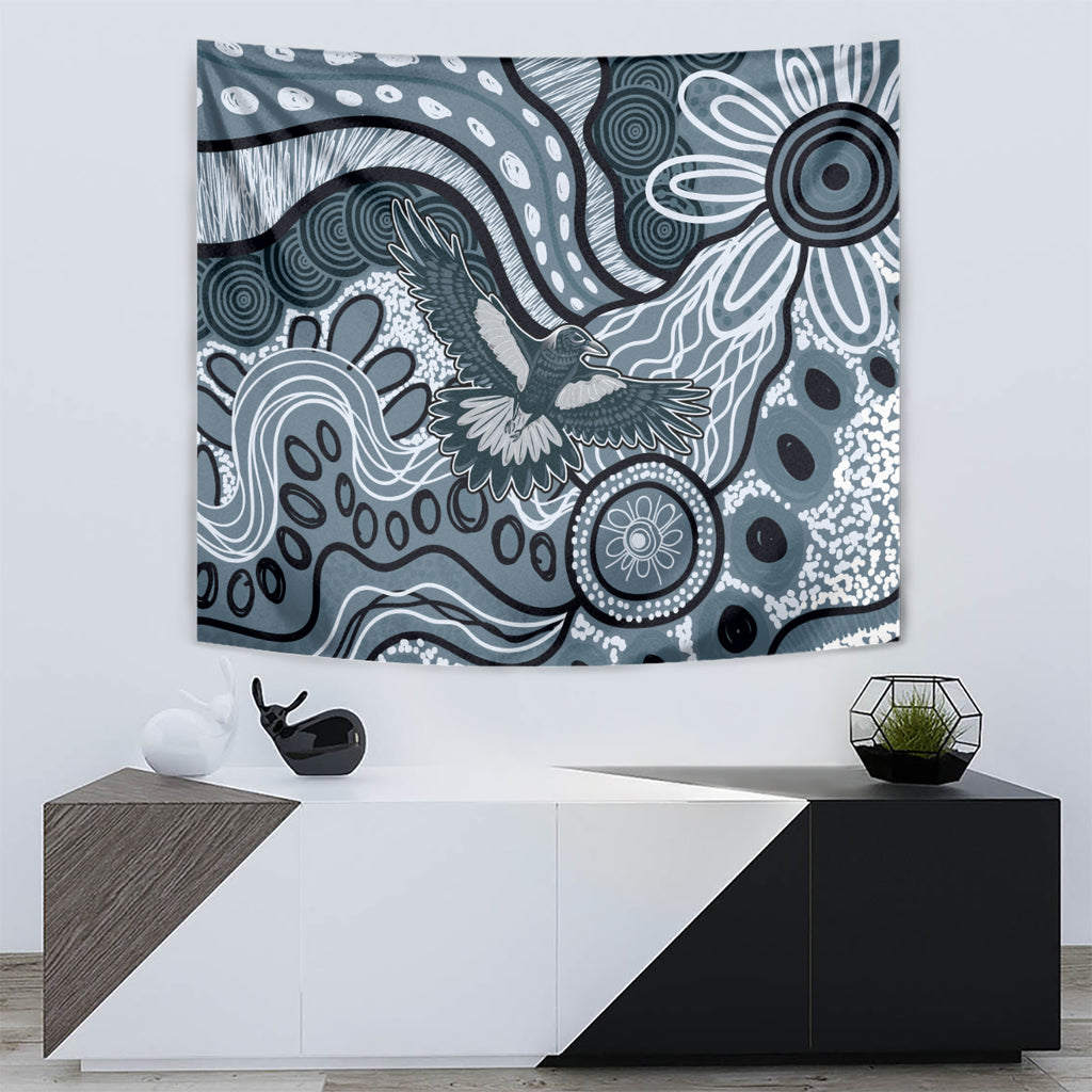 Magpies Aboriginal Art Tapestry