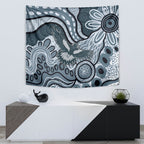 Magpies Aboriginal Art Tapestry