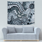 Magpies Aboriginal Art Tapestry