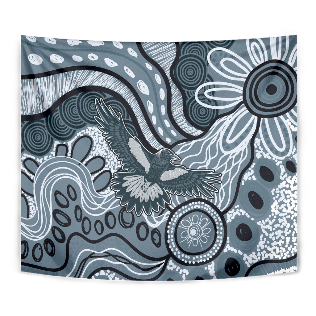 Magpies Aboriginal Art Tapestry