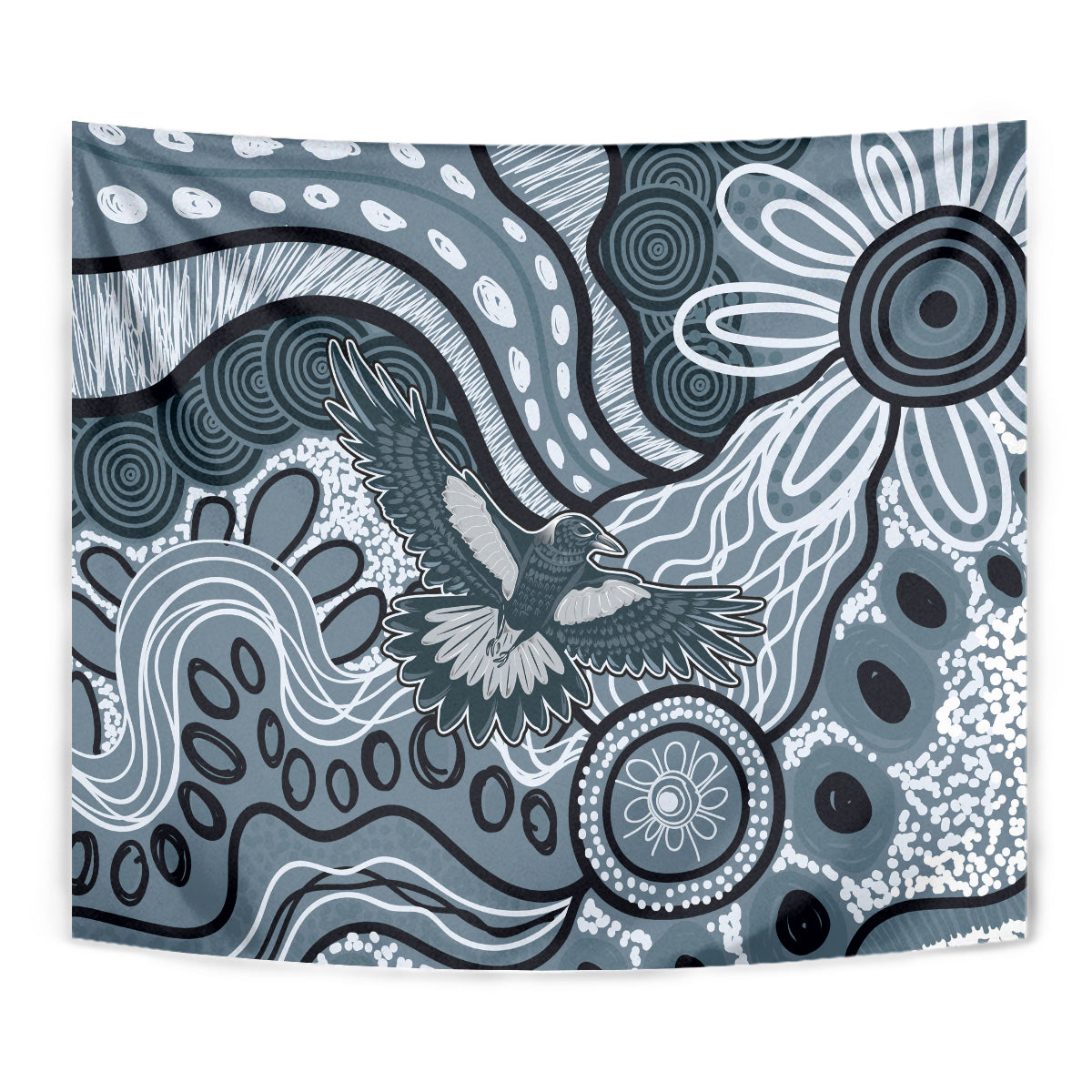 Magpies Aboriginal Art Tapestry