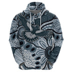 Magpies Aboriginal Art Zip Hoodie