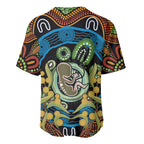 Baby in the Womb Baseball Jersey Aboriginal Art Style