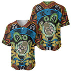 Baby in the Womb Baseball Jersey Aboriginal Art Style