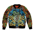 Baby in the Womb Bomber Jacket Aboriginal Art Style