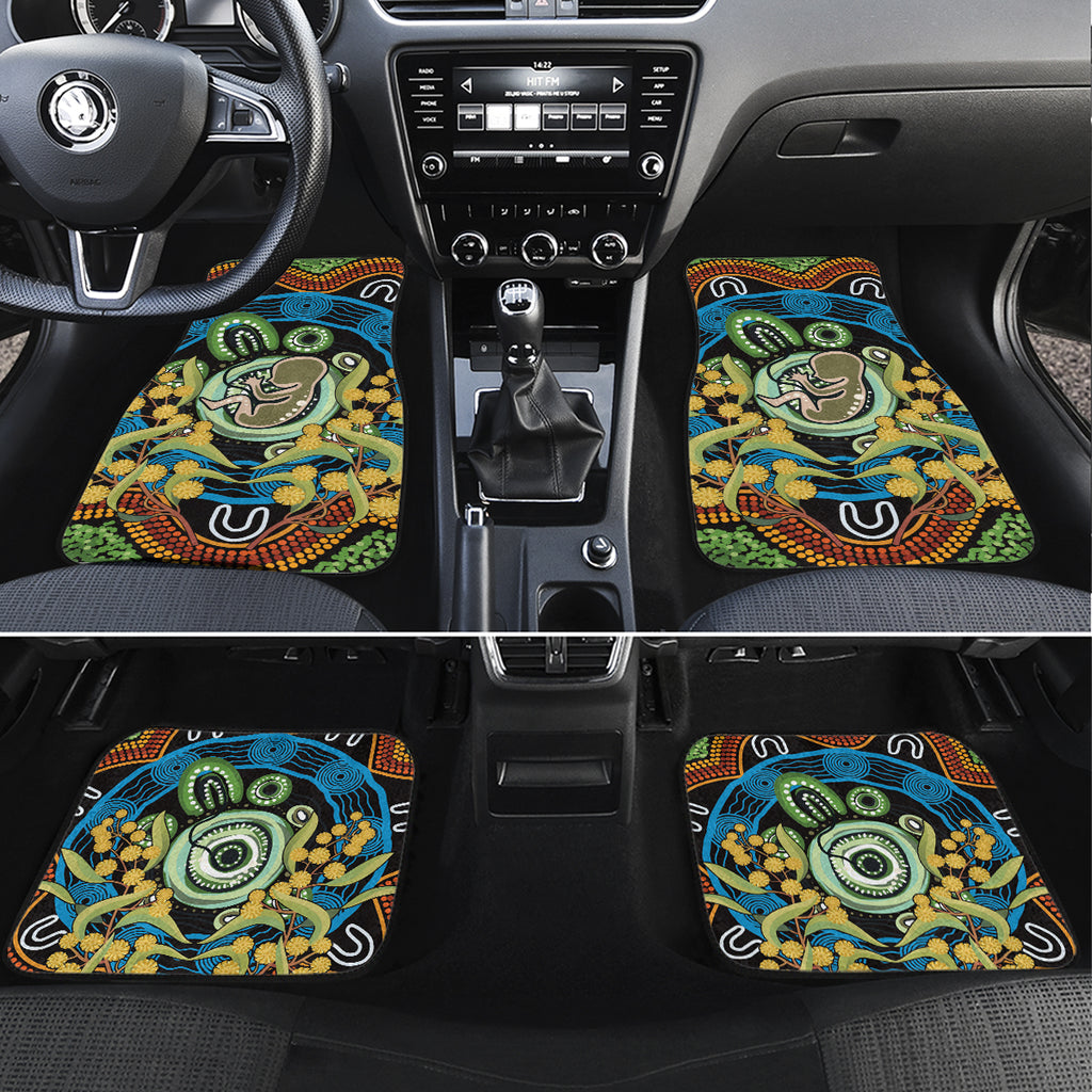 Baby in the Womb Car Mats Aboriginal Art Style