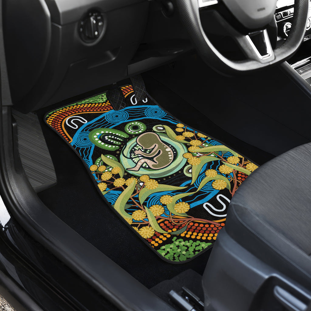 Baby in the Womb Car Mats Aboriginal Art Style