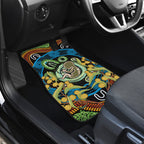 Baby in the Womb Car Mats Aboriginal Art Style