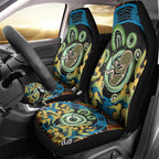 Baby in the Womb Car Seat Cover Aboriginal Art Style