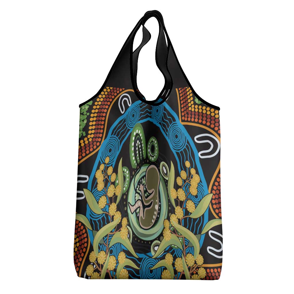 Baby in the Womb Grocery Bag Aboriginal Art Style