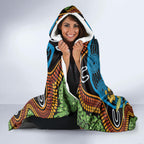 Baby in the Womb Hooded Blanket Aboriginal Art Style