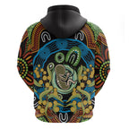 Baby in the Womb Hoodie Aboriginal Art Style