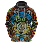 Baby in the Womb Hoodie Aboriginal Art Style