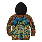 Baby in the Womb Kid Hoodie Aboriginal Art Style