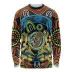 Baby in the Womb Long Sleeve Shirt Aboriginal Art Style