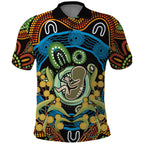 Baby in the Womb Polo Shirt Aboriginal Art Style