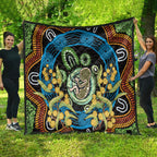Baby in the Womb Quilt Aboriginal Art Style