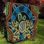 Baby in the Womb Quilt Aboriginal Art Style