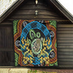 Baby in the Womb Quilt Aboriginal Art Style