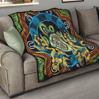 Baby in the Womb Quilt Aboriginal Art Style