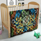 Baby in the Womb Quilt Aboriginal Art Style