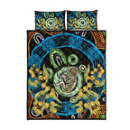 Baby in the Womb Quilt Bed Set Aboriginal Art Style