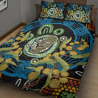 Baby in the Womb Quilt Bed Set Aboriginal Art Style
