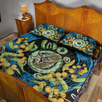 Baby in the Womb Quilt Bed Set Aboriginal Art Style