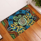 Baby in the Womb Rubber Doormat Aboriginal Art Style