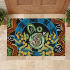 Baby in the Womb Rubber Doormat Aboriginal Art Style