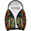 Baby in the Womb Sherpa Hoodie Aboriginal Art Style