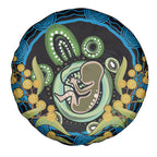 Baby in the Womb Spare Tire Cover Aboriginal Art Style