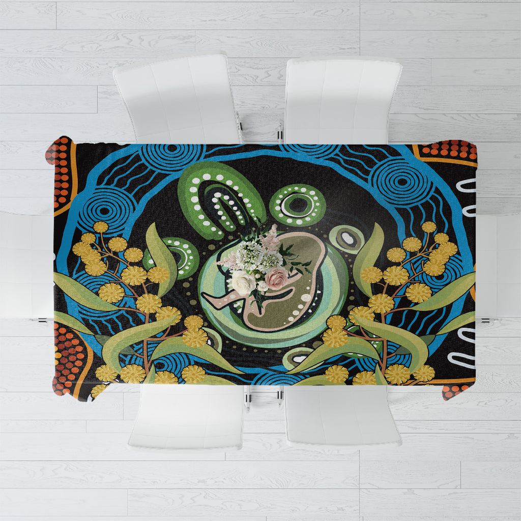 Baby in the Womb Tablecloth Aboriginal Art Style