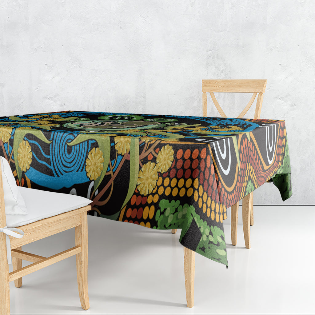 Baby in the Womb Tablecloth Aboriginal Art Style