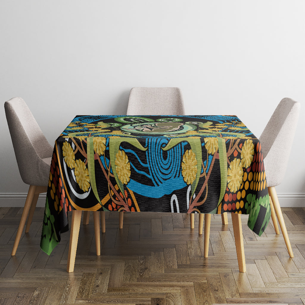 Baby in the Womb Tablecloth Aboriginal Art Style