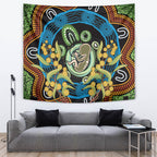 Baby in the Womb Tapestry Aboriginal Art Style