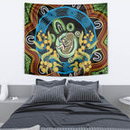 Baby in the Womb Tapestry Aboriginal Art Style