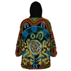 Baby in the Womb Wearable Blanket Hoodie Aboriginal Art Style