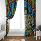 Baby in the Womb Window Curtain Aboriginal Art Style