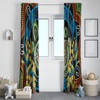 Baby in the Womb Window Curtain Aboriginal Art Style