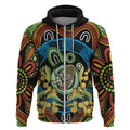 Baby in the Womb Zip Hoodie Aboriginal Art Style