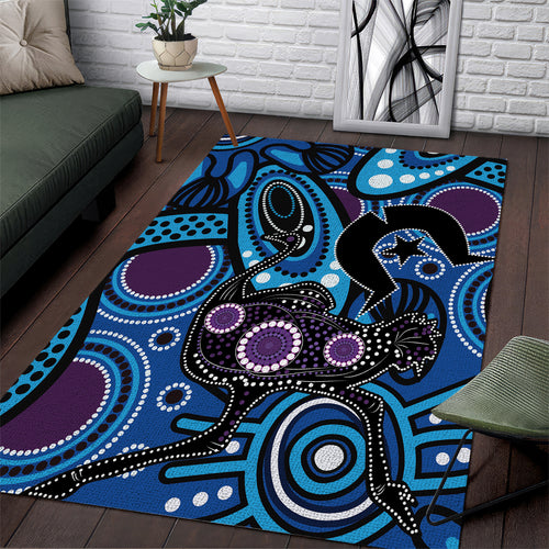 Emu NAIDOC 2024 Area Rug Aboriginal Art Style