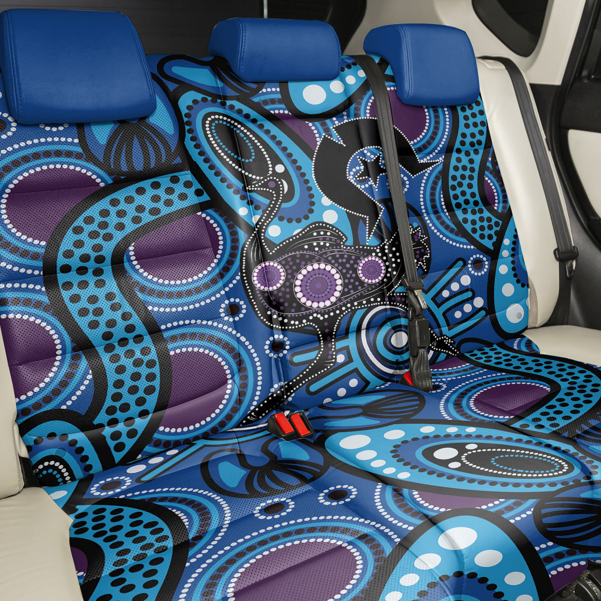 Emu NAIDOC 2024 Back Car Seat Cover Aboriginal Art Style