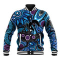 Emu NAIDOC 2024 Baseball Jacket Aboriginal Art Style