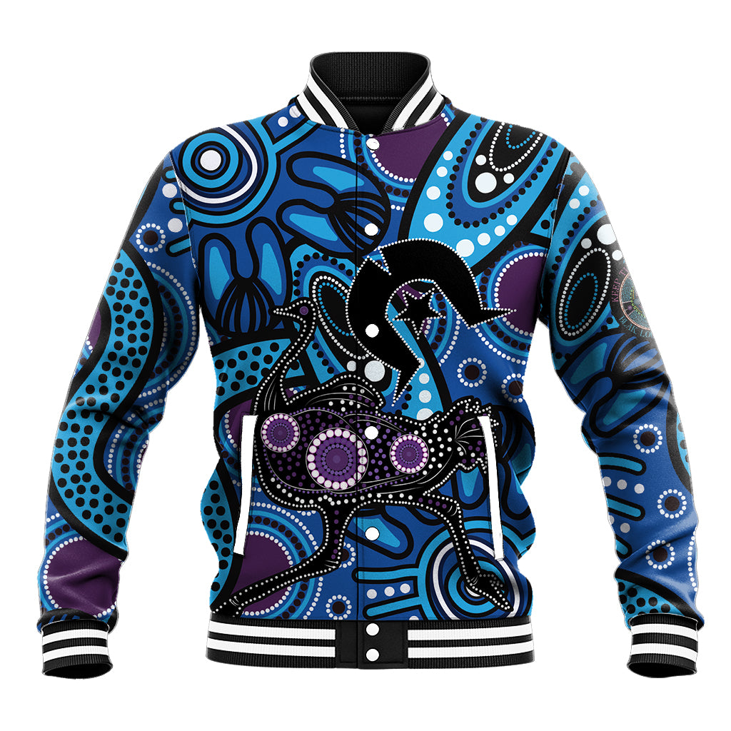 Emu NAIDOC 2024 Baseball Jacket Aboriginal Art Style
