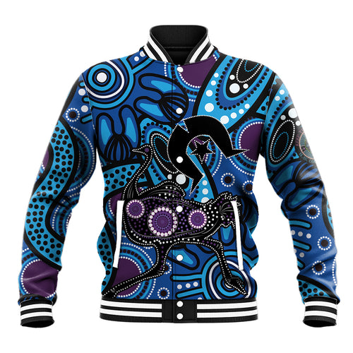 Emu NAIDOC 2024 Baseball Jacket Aboriginal Art Style