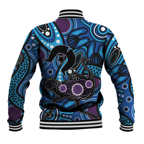 Emu NAIDOC 2024 Baseball Jacket Aboriginal Art Style
